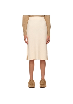 MM by Max Mara Off-White Egizi Midi Skirt