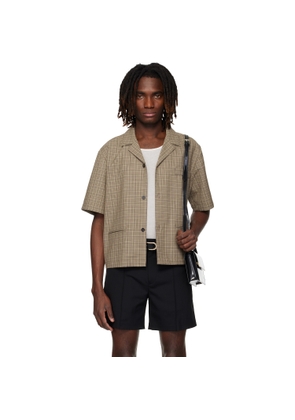 Ernest W. Baker Brown Tailoring Shirt
