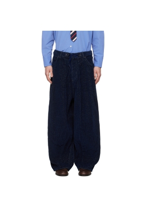 NEEDLES Navy H.D. Trousers