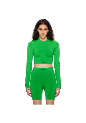 AMIRI Green Jacquard Top