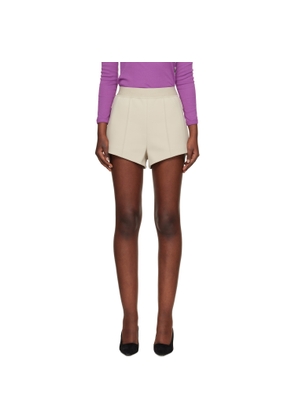 WARDROBE.NYC Beige Bonded Shorts