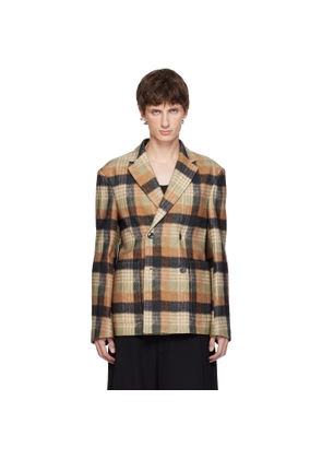 Dries Van Noten Multicolor Boxy Wool Blazer
