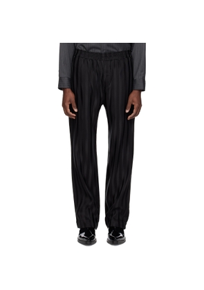 Ernest W. Baker Black Straight-Fit Track Pants