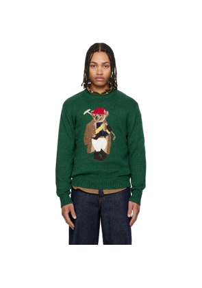 Polo Ralph Lauren Green Polo Bear Rollneck Sweater