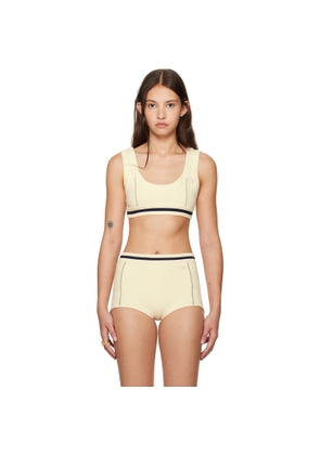 AMBUSH Off-White Contrast Stitch Bra Top
