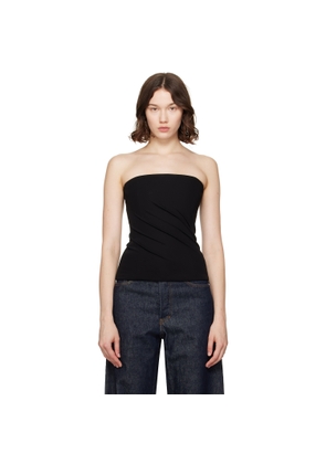 Versace Black Bare Shoulders Top