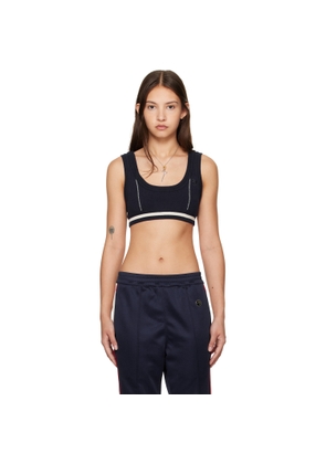 AMBUSH Navy Contrast Stitch Bra Top