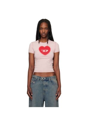 Diesel Pink T-Uncuties-Long-S5 T-shirt