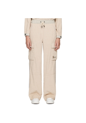 Moncler Grenoble Beige Drawstring Lounge Pants