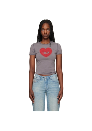 Diesel Gray T-Uncuties-Long-S5 T-shirt