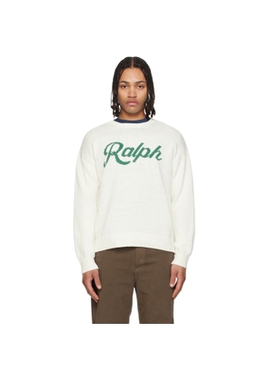 Polo Ralph Lauren Off-White 'The Ralph Logo' Sweater