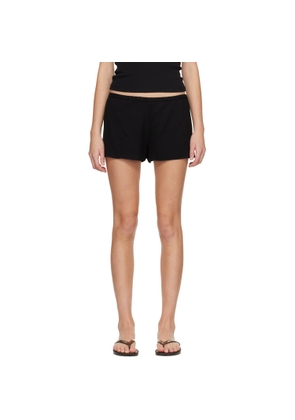 Matteau Black Fluid Mini Shorts