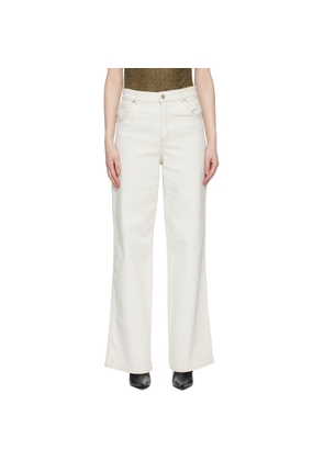 Blumarine Off-White Boyfriend Jeans