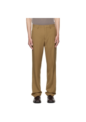Dries Van Noten Tan Wool Trousers