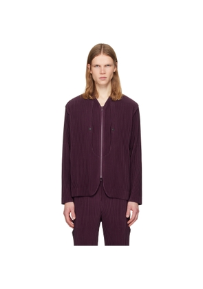 HOMME PLISSÉ ISSEY MIYAKE Burgundy Quarry Jacket