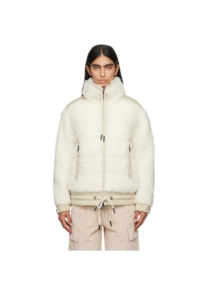 Moncler Grenoble Off-White Teddy Faux-Shearling Down Jacket