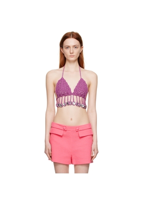 Moschino Purple Crochet Camisole