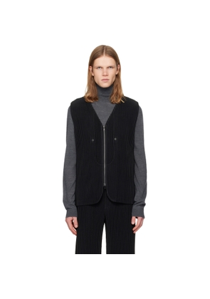 HOMME PLISSÉ ISSEY MIYAKE Black Quarry Vest