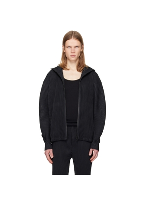 HOMME PLISSÉ ISSEY MIYAKE Black Wickerwork Mesh Jacket