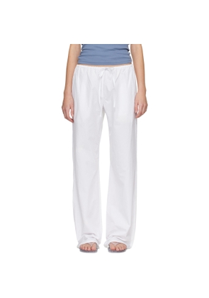 Matteau White Drawcord Trousers