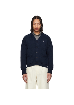 Polo Ralph Lauren Navy Cotton Long Sleeve Cardigan