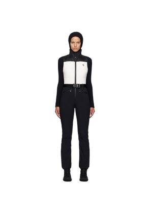 Moncler Grenoble Black & White Ski Suit Down Jumpsuit