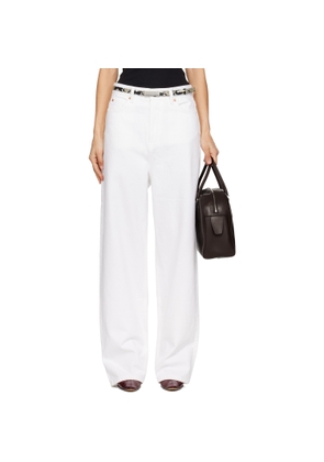 WARDROBE.NYC White Low Rise Jeans