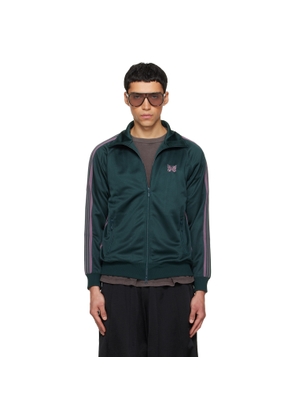 NEEDLES Green Poly Smooth Track Jacket
