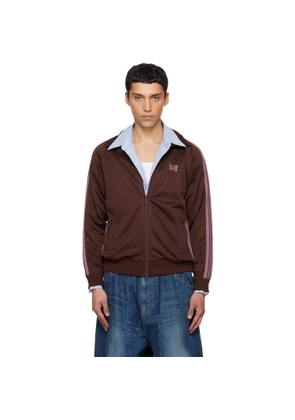 NEEDLES Brown Poly Smooth Track Jacket