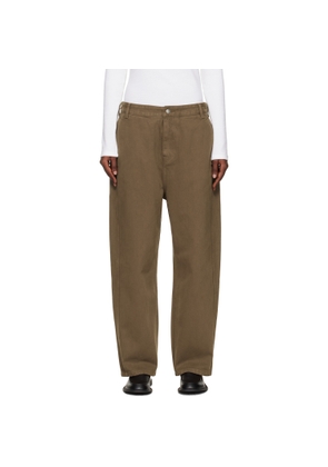 LE17SEPTEMBRE Brown Side Seam Wide Jeans