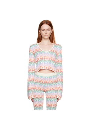Marco Rambaldi Multicolor Heart Cardigan