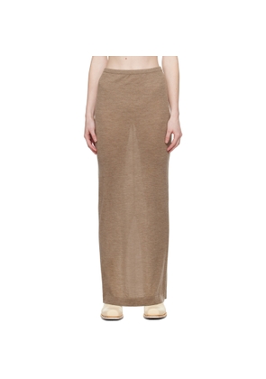ÉTERNE Taupe Emma Maxi Skirt