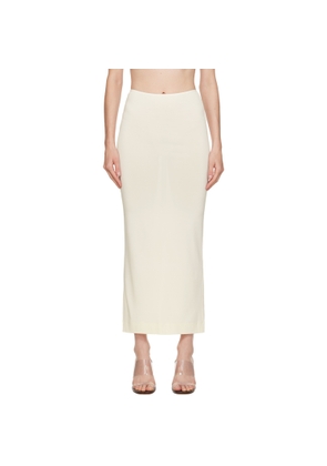 ÉTERNE Off-White Emma Maxi Skirt
