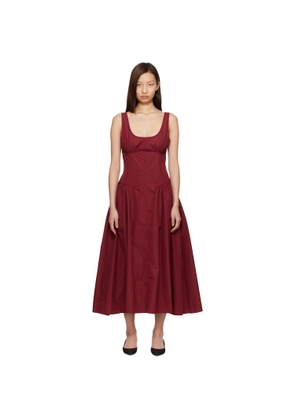 Proenza Schouler Red Proenza Schouler White Label Kendall Midi Dress