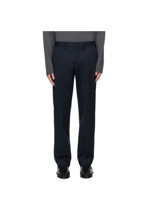 Dries Van Noten Navy Button Tab Trousers