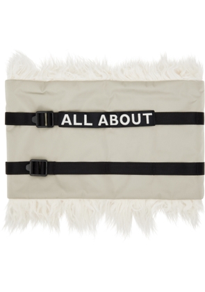A. A. Spectrum Gray Embroidered Neck Warmer