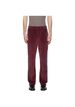 NEEDLES Burgundy Narrow Track Pants