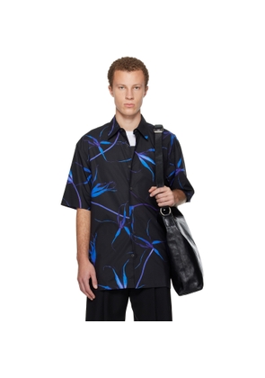 Dries Van Noten Black Tulip Print Shirt