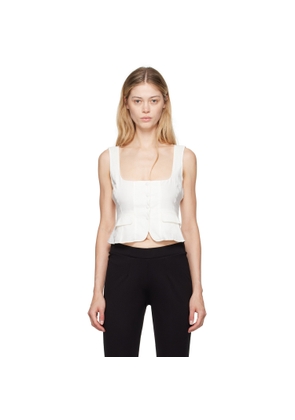 GUIZIO White Adelina Tank Top