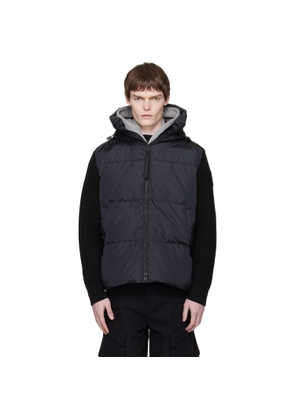 Canada Goose Black HyBridge Grove Knit Hoodie Down Jacket
