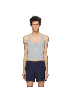 K.NGSLEY Gray 2-Way Tank Top