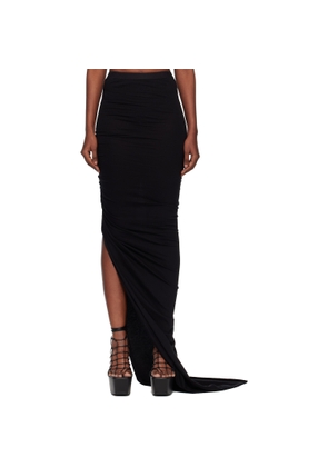 Rick Owens Black Temple Edfu Maxi Skirt