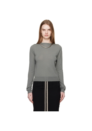 Rick Owens Khaki Temple Biker Level Sweater