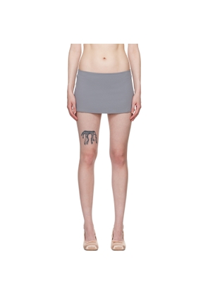 GUIZIO Gray Micro Miniskirt