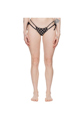 MISBHV SSENSE Exclusive Black Monogram Bikini Bottom