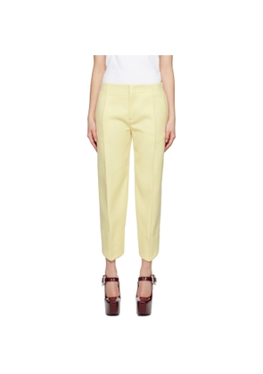 Bottega Veneta Yellow Curved Trousers