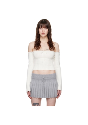 GUIZIO White Bayberi Sweater