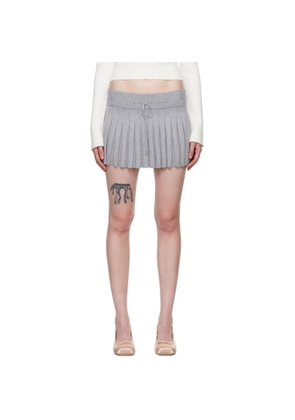 GUIZIO Gray Cielo Miniskirt
