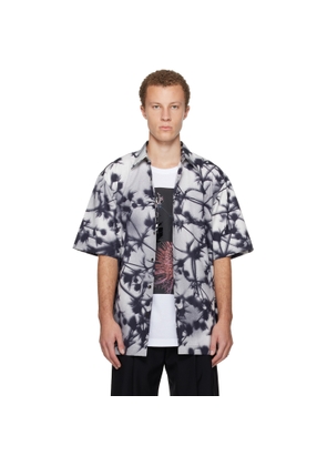 Dries Van Noten Black & Gray Floral Shirt