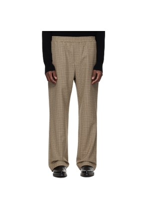 Ernest W. Baker Brown Straight Fit Track Pants